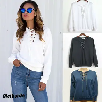 Plus Size Autumn Winter Women Long Sleeve Sweatshirts Bandage Pullovers Solid Warm Sweatshirt Casual O Neck Coat Top 3Colors
Plus Size Autumn Winter Women Long Sleeve Sweatshirts Bandage Pullovers Solid Warm Sweatshirt Casual O Neck Coat Top 3Colors