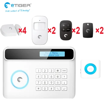 e-Tiger S4 GSM security alarm system door/window open detector motion sensor Android/IOS App control home burglarm alarm
e-Tiger S4 GSM security alarm system door/window open detector motion sensor Android/IOS App control home burglarm alarm