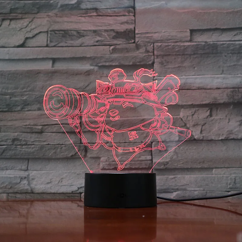 League of Legends LoL Heros LED Night Light Touch Sensor 7 Color Changing Child Kid Baby Kit Nightlight Teemo Table Lamp Bedroom
League of Legends LoL Heros LED Night Light Touch Sensor 7 Color Changing Child Kid Baby Kit Nightlight Teemo Table Lamp Bedroom