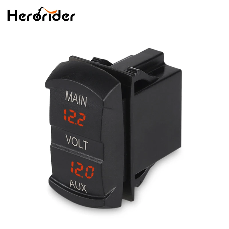 Herorider 24v Auto Truck Digital Display Double Voltmeter Voltage Meter Red Led Voltmeter For Motorcycle 12V Car Socket
Herorider 24v Auto Truck Digital Display Double Voltmeter Voltage Meter Red Led Voltmeter For Motorcycle 12V Car Socket