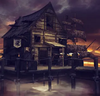 Night Scenery Fantasy Pirate Cottage Pirate Ship backdrop Vinyl cloth High quality Computer print wall background
Night Scenery Fantasy Pirate Cottage Pirate Ship backdrop Vinyl cloth High quality Computer print wall background
