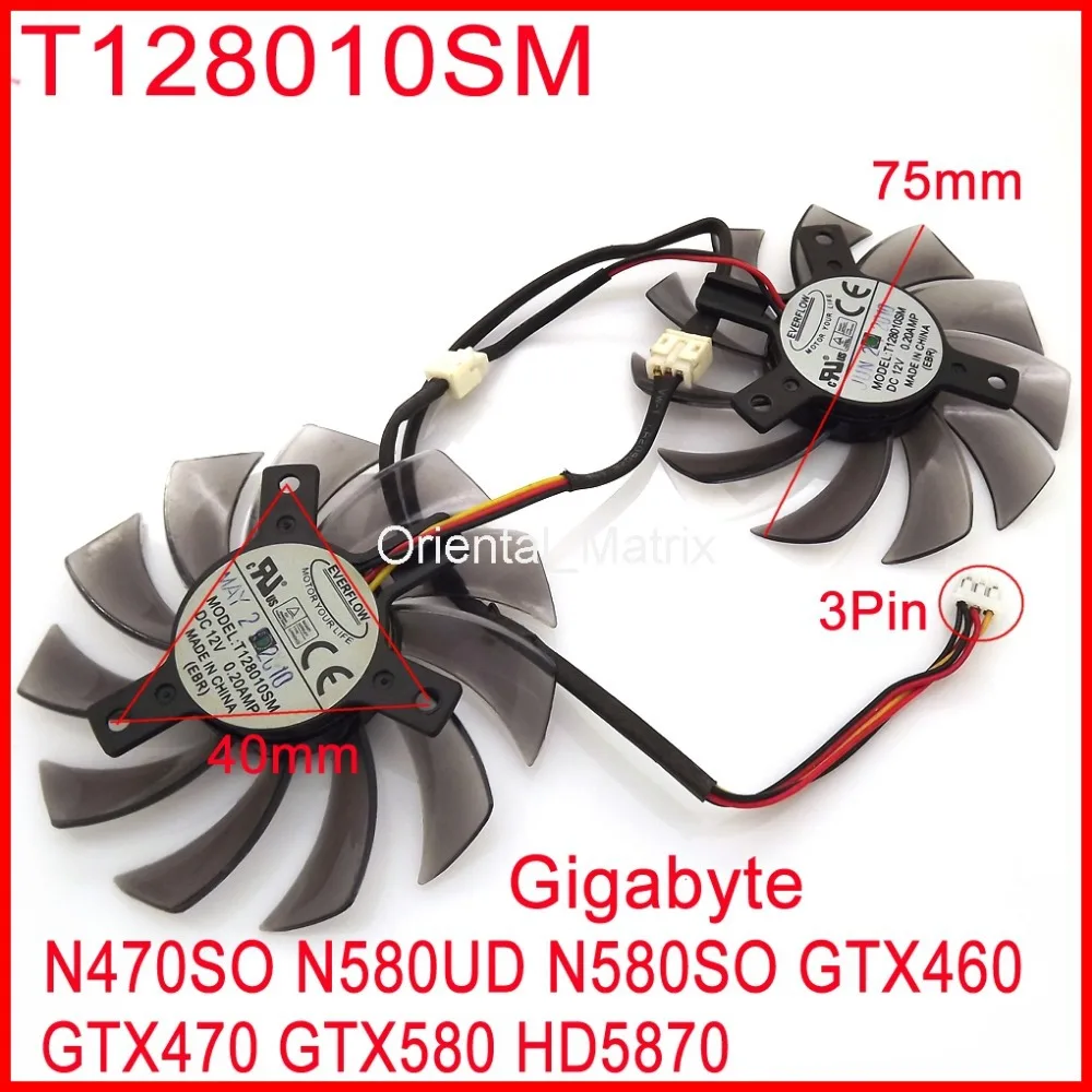 Вентилятор для видеокарты Gigabyte N470SO N580UD N580SO GTX460 GTX470 GTX580 HD5870, 2 шт./лот T128010SM 75 мм 12 в 0,2 а
Вентилятор для видеокарты Gigabyte N470SO N580UD N580SO GTX460 GTX470 GTX580 HD5870, 2 шт./лот T128010SM 75 мм 12 в 0,2 а