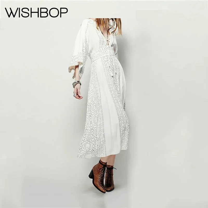 2018 Wishbop New In Women V-neck Kimono Lace Up Tunic Boho Hippie Holiday Midi Dress - Women Bohemian Tassel Decor Maxi Dress
2018 Wishbop New In Women V-neck Kimono Lace Up Tunic Boho Hippie Holiday Midi Dress - Women Bohemian Tassel Decor Maxi Dress