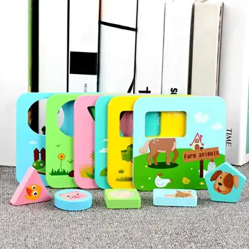 Kids Wooden Farm Animal Jigsaw Puzzle Sets Children Shape Matching Games Puzzles Toys Infant Hand-eye Coordination Education Toy
Kids Wooden Farm Animal Jigsaw Puzzle Sets Children Shape Matching Games Puzzles Toys Infant Hand-eye Coordination Education Toy