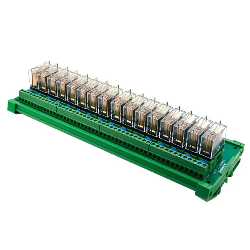 16 channels 12V 16A OMRON Relay Module driver board output amplifier board PLC board Omron relay G2R-1-E Omron module relais
16 channels 12V 16A OMRON Relay Module driver board output amplifier board PLC board Omron relay G2R-1-E Omron module relais