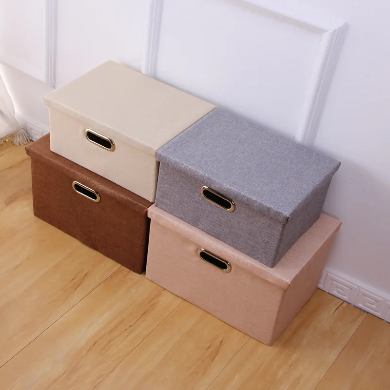 Linen Clothes Storage Box Folding Home Sundries Organizer Toy Clothes Bra Storage Bin Basket With Lid Laundry Box Container
Linen Clothes Storage Box Folding Home Sundries Organizer Toy Clothes Bra Storage Bin Basket With Lid Laundry Box Container
