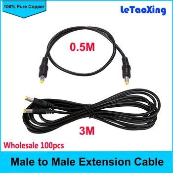 100pcs Male to Male DC Extension Cable Connector DC Power Plug 5.5 x 2.1mm Male To 5.5 x 2.1mm Male Adapter Connector Cable
100pcs Male to Male DC Extension Cable Connector DC Power Plug 5.5 x 2.1mm Male To 5.5 x 2.1mm Male Adapter Connector Cable