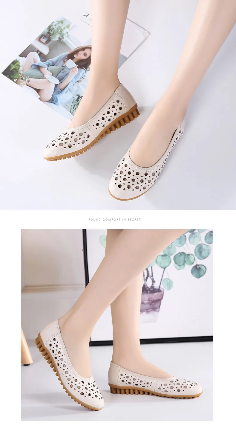 CAGILKZEL Shoes Women Flats 2019 Loafers Woman Genuine Leather Female Moccasins Ladies Ballerina Flats Shoes creepers (11)