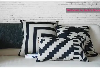 The Nordic Black white striated Pillow Geometric cushion Linen pillowcase / home decorative sofa cushions
The Nordic Black white striated Pillow Geometric cushion Linen pillowcase / home decorative sofa cushions