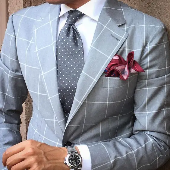 Light Blue plaid Cloth Men Suit /Notch Lapel Two Button Men Suits Prom/Bridegroom Suits/Weddding Suit For Men(Jacket+pant)
Light Blue plaid Cloth Men Suit /Notch Lapel Two Button Men Suits Prom/Bridegroom Suits/Weddding Suit For Men(Jacket+pant)