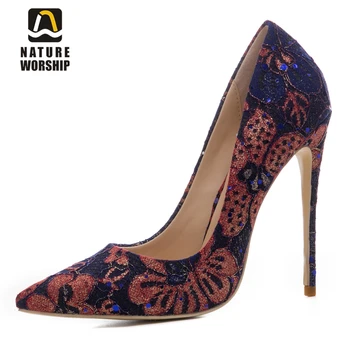 New Fashion bling shoes women slip on pointed toe shllow shoes 12cm women pumps glitter shoes high heels flower shoes for woman
New Fashion bling shoes women slip on pointed toe shllow shoes 12cm women pumps glitter shoes high heels flower shoes for woman