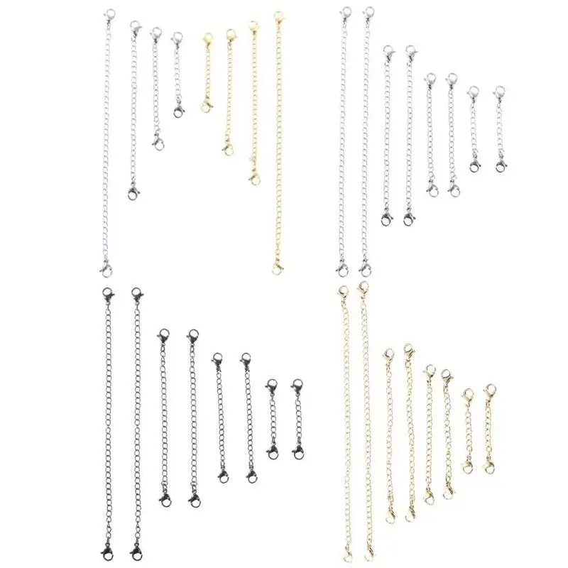 8pcs Stainless Steel Extensible Chains DIY Necklace Bracelet Chains Supply Craft Party Hanging Accessories Home Room Decor Tool
8pcs Stainless Steel Extensible Chains DIY Necklace Bracelet Chains Supply Craft Party Hanging Accessories Home Room Decor Tool