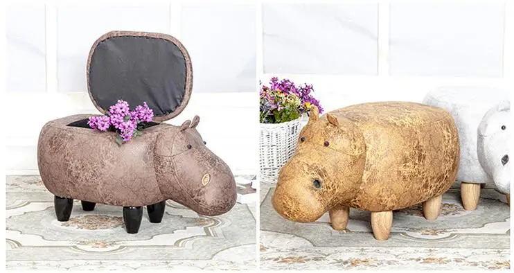 Child Chair Hippo Shoes Wooden Stools Children Home Furniture Sofa Storage Stools Child Chair Hippo Shoes Wooden Stools Children Home Furniture Sofa Storage Stools