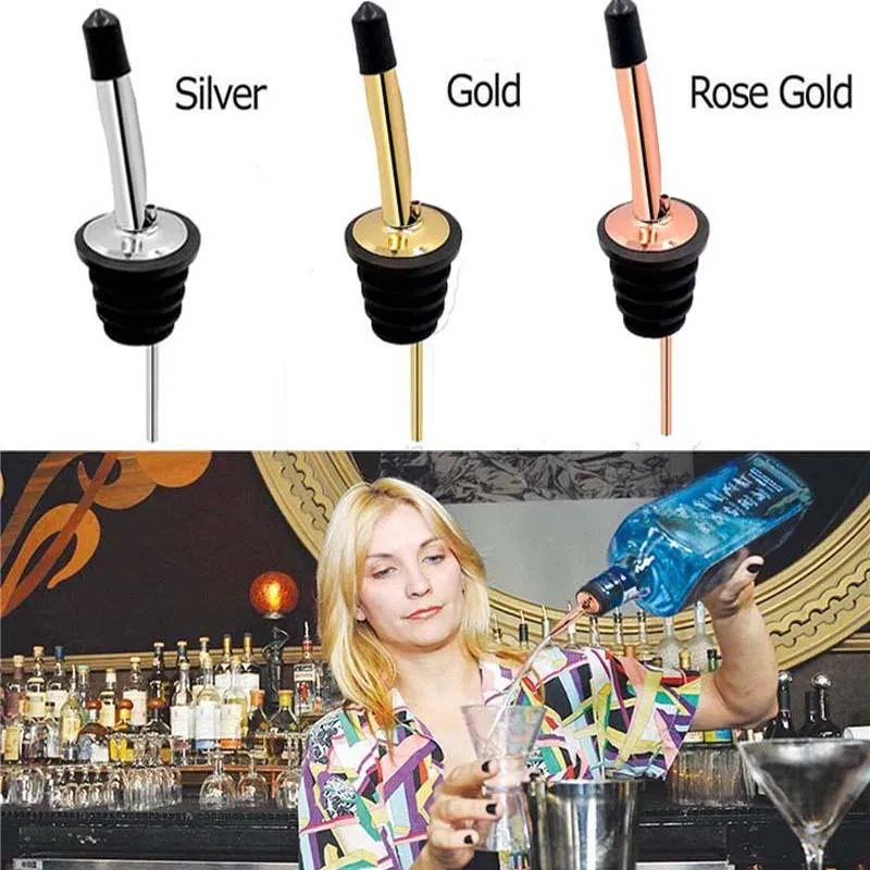 Stainless Steel Leakproof Wine Pourers Liquor High Quality Liquor Pour Spouts with Cap Covers for Bars, Clubs ,Restaurant
Stainless Steel Leakproof Wine Pourers Liquor High Quality Liquor Pour Spouts with Cap Covers for Bars, Clubs ,Restaurant