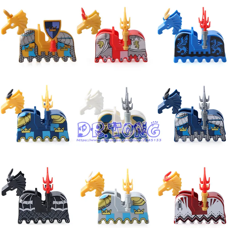 Singel Sale Medieval Castle Knights Heavy Armour War Horse Saddle Building Blocks Bricks Toys FOR Children Gifts
Singel Sale Medieval Castle Knights Heavy Armour War Horse Saddle Building Blocks Bricks Toys FOR Children Gifts