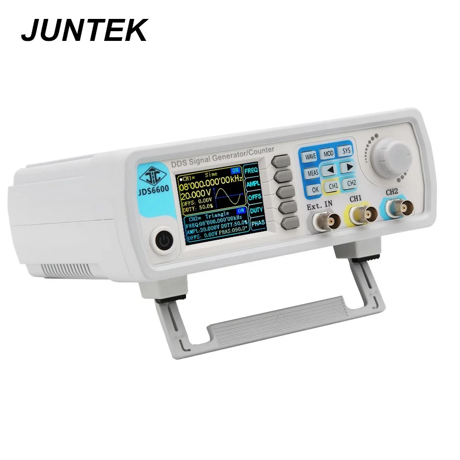 JUNTEK JDS6600-15M 15MHZ Signal Generator Digital Control Dual-channel DDS Function Signal Generator frequency meter Arbitrary
JUNTEK JDS6600-15M 15MHZ Signal Generator Digital Control Dual-channel DDS Function Signal Generator frequency meter Arbitrary