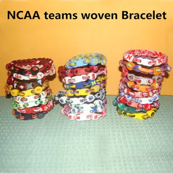 NCAA bracelet NCAA woven sports bracelet Titanium Sports silicone Bracelet College Football MLB NFL team woven bracelet
NCAA bracelet NCAA woven sports bracelet Titanium Sports silicone Bracelet College Football MLB NFL team woven bracelet