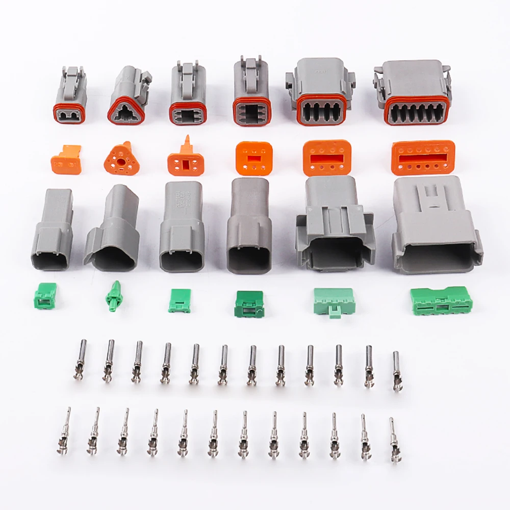1 set of Deutsch DTM 2P-12P DTM06-2S 3S 4S DTM04-2P 3P 4P 6P 8P 12P 20-24AWG waterproof connector with pin car sealing plug
1 set of Deutsch DTM 2P-12P DTM06-2S 3S 4S DTM04-2P 3P 4P 6P 8P 12P 20-24AWG waterproof connector with pin car sealing plug