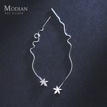 Modian Tree Maple Leaf Long Tassel Statement Drop Earrings Authentic Sterling Silver 925 Dangle Ear For Women Fashion Jewelry
Modian Tree Maple Leaf Long Tassel Statement Drop Earrings Authentic Sterling Silver 925 Dangle Ear For Women Fashion Jewelry