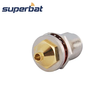 Superbat N Female Jack nut Bulkhead Solder Connector for Semi-rigid .141" Cable,RG402
Superbat N Female Jack nut Bulkhead Solder Connector for Semi-rigid .141" Cable,RG402