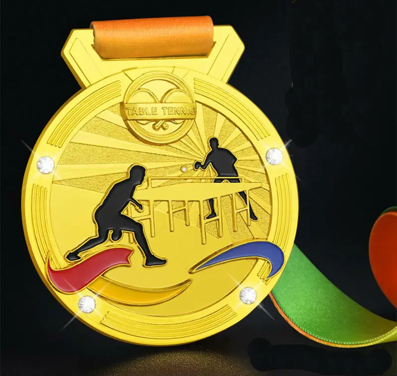 High quality!Table tennis competition metal medal school sports championship runner-up third place general medal,Free shipping
High quality!Table tennis competition metal medal school sports championship runner-up third place general medal,Free shipping