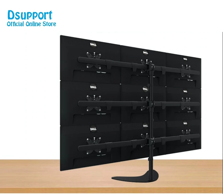 17-24" Aluminum Alloy 9 Screen LCD TV Mount Free Lifting Sliding Full Motion 9 Monitor Holder Desktop Stand S9
17-24" Aluminum Alloy 9 Screen LCD TV Mount Free Lifting Sliding Full Motion 9 Monitor Holder Desktop Stand S9
