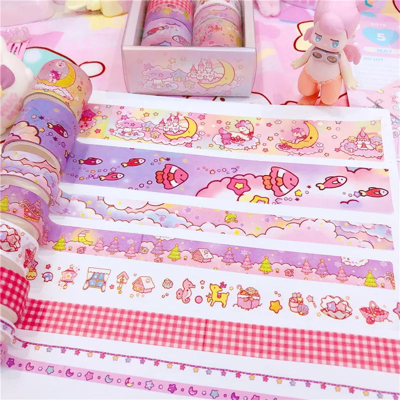 8pcs/set Twin Star Paper Masking Tape Scrapbooking Decorative Washi Tape Diary Notebook Album DIY Craft
8pcs/set Twin Star Paper Masking Tape Scrapbooking Decorative Washi Tape Diary Notebook Album DIY Craft