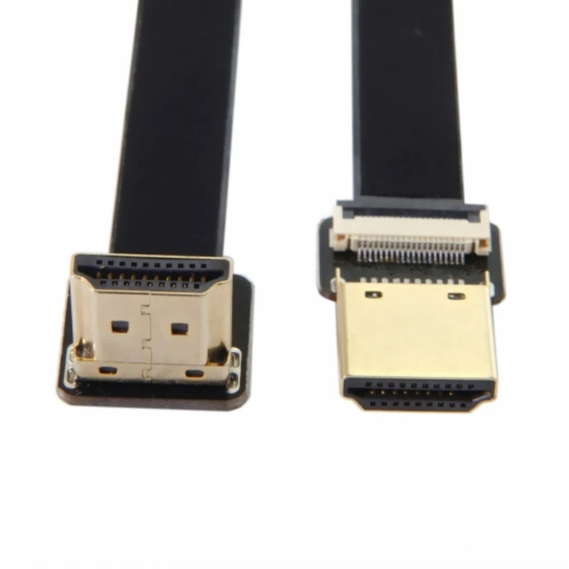 FPV HDMI Cable 90 degree up Angled HDMI Male to HDMI male FPC Flat Cable for FPV HDTV Multicopter Aerial Photography
FPV HDMI Cable 90 degree up Angled HDMI Male to HDMI male FPC Flat Cable for FPV HDTV Multicopter Aerial Photography