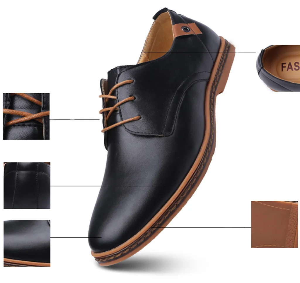 Mens Lace Up Leather Black Wedding Shoes luxury Brand Classic Man Dress Shoes Formal Shoes Big Size fashion Feb26
Mens Lace Up Leather Black Wedding Shoes luxury Brand Classic Man Dress Shoes Formal Shoes Big Size fashion Feb26