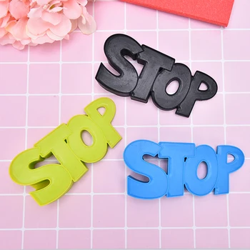 Silicone Door Stopper Baby Safety "STOP" Letters Modelling Children Exit Wind Gate Bottom Gate Resistance
Silicone Door Stopper Baby Safety "STOP" Letters Modelling Children Exit Wind Gate Bottom Gate Resistance