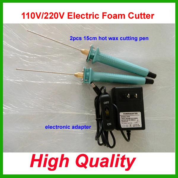 Hot Knife Styrofoam Cutter 2Pcs 15CM Pen CUTS FOAM KT Board WAX Cutting Machine Electronic Voltage Transformer Adaptor Eu Plug
Hot Knife Styrofoam Cutter 2Pcs 15CM Pen CUTS FOAM KT Board WAX Cutting Machine Electronic Voltage Transformer Adaptor Eu Plug