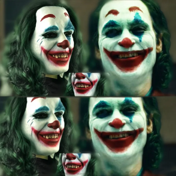 Latex With Wig Clown Pennywise Costume Clown Colorful Hair Scary Party Mask Funny Cosplay Joker Green Hair Masks hair Props Gift
Latex With Wig Clown Pennywise Costume Clown Colorful Hair Scary Party Mask Funny Cosplay Joker Green Hair Masks hair Props Gift