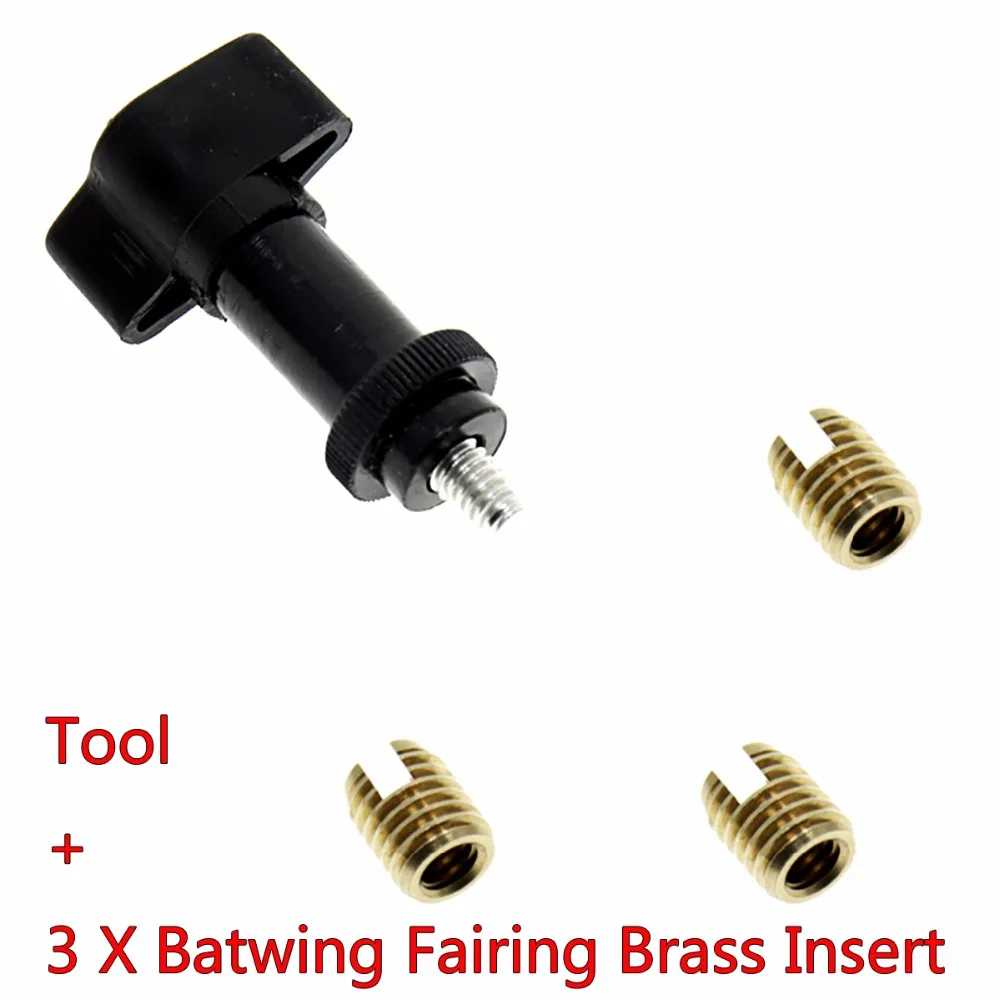 Batwing Fairing Replacement Brass Insert Installation Tool For Harley Touring Street Glide Road King 1978-2018 Models
Batwing Fairing Replacement Brass Insert Installation Tool For Harley Touring Street Glide Road King 1978-2018 Models