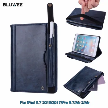 For iPad 9.7 2018/2017/iPad Pro 9.7/iPad Air 2/iPad Air Case, Protective PU Leather Case Card Slots & Pencil Holder Cover bag
For iPad 9.7 2018/2017/iPad Pro 9.7/iPad Air 2/iPad Air Case, Protective PU Leather Case Card Slots & Pencil Holder Cover bag
