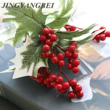 PE Berry Red Fruit with Leaf Berries Artificial Flower red cherry branches Fake Flower Christmas Tree wreath Decorative
PE Berry Red Fruit with Leaf Berries Artificial Flower red cherry branches Fake Flower Christmas Tree wreath Decorative