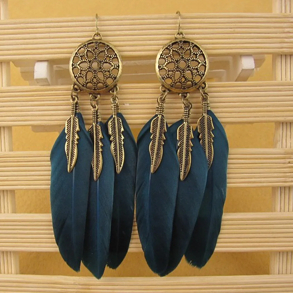 Stylish Bohemia Earrings Feather Long Dream Catcher Earrings for Women Jewelry Feather Ornaments Earring Oorbellen Bijoux 533
Stylish Bohemia Earrings Feather Long Dream Catcher Earrings for Women Jewelry Feather Ornaments Earring Oorbellen Bijoux 533