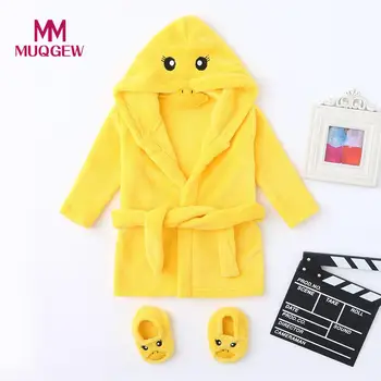 MUQGEW Cute Yellow Duck Infant Baby Boys Girls Cartoon Flannel Bathrobes Hoodie Sleepwear+Footwear Outfits Soft Cashmere Clothes
MUQGEW Cute Yellow Duck Infant Baby Boys Girls Cartoon Flannel Bathrobes Hoodie Sleepwear+Footwear Outfits Soft Cashmere Clothes