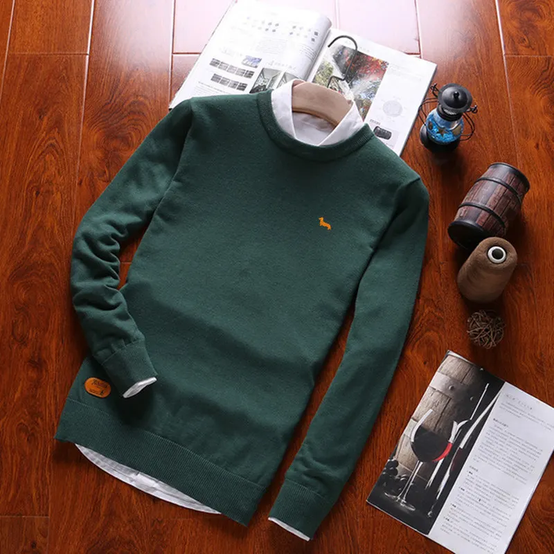 m-3xl Mens Pullover Sweaters Embroidered Puppy 2019 Spring New Cotton O Neck Sweater jumpers Winter Autumn Male Knitwear men
m-3xl Mens Pullover Sweaters Embroidered Puppy 2019 Spring New Cotton O Neck Sweater jumpers Winter Autumn Male Knitwear men