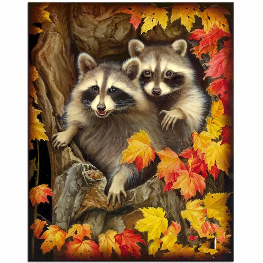full 5D Diamond Embroidery Beads Raccoon and leaves icon Cross Stitch Diamond Painting DIY Diamond Mosaic Picture of Rhin
full 5D Diamond Embroidery Beads Raccoon and leaves icon Cross Stitch Diamond Painting DIY Diamond Mosaic Picture of Rhin