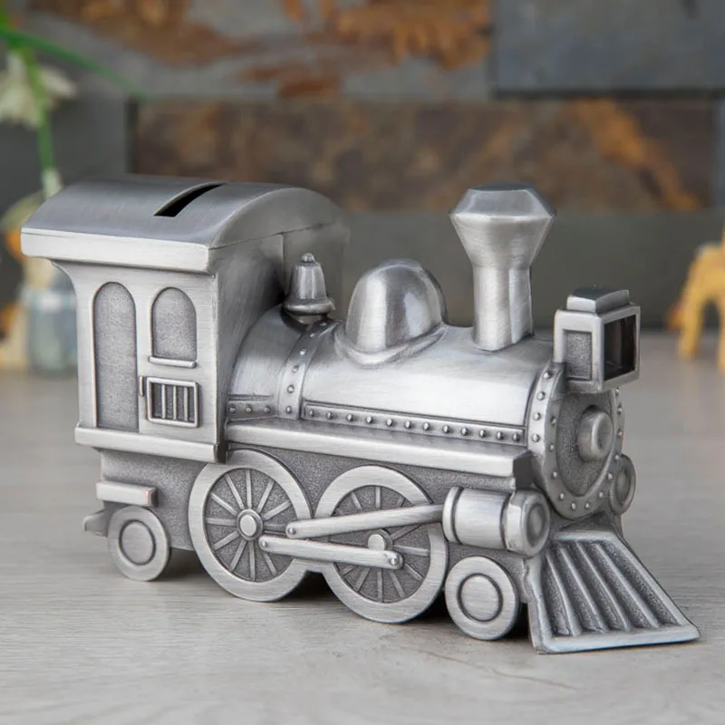 Wholesale Metal Crafts Home Decoration Ornaments High-end Creative Steam Train Piggy Bank Children's Day Gifts Storage Box
Wholesale Metal Crafts Home Decoration Ornaments High-end Creative Steam Train Piggy Bank Children's Day Gifts Storage Box
