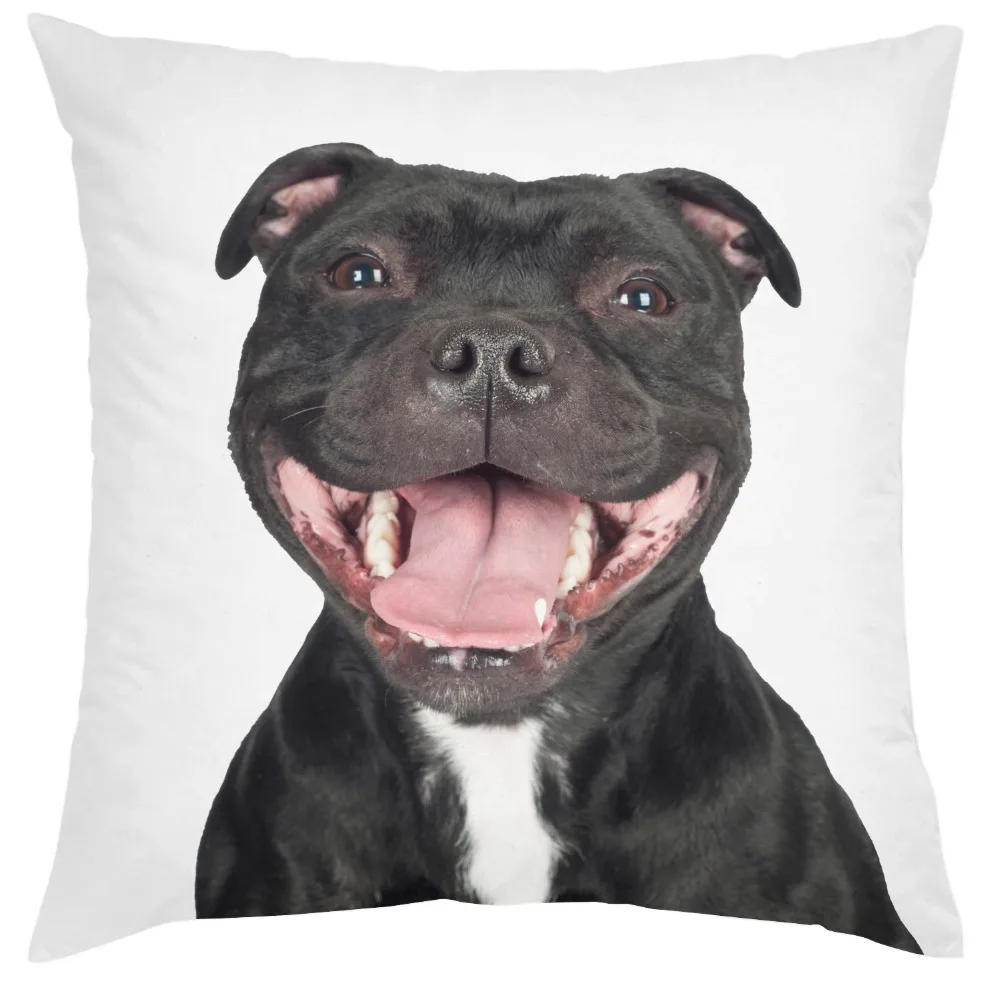 Funny Staffordshire Bull Terrier Dog Laughing Staff Weapons Throw Pillow Slip Staffie Pillowcase New Puppy Dogs Presents Design Funny Staffordshire Bull Terrier Dog Laughing Staff Weapons Throw Pillow Slip Staffie Pillowcase New Puppy Dogs Presents Design