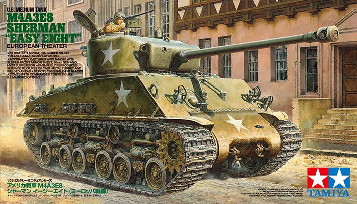 1/35 TAMIYA 35346 Sherman M4A3E8 tank model hobby