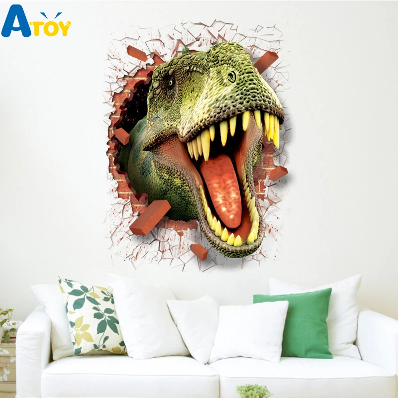 3D PVC 50x70 cm Funny Stickers Dinosaur Car Children Room Fridge Suitcase Decals Dining Room Kitchen Stickers Children Toy
3D PVC 50x70 cm Funny Stickers Dinosaur Car Children Room Fridge Suitcase Decals Dining Room Kitchen Stickers Children Toy
