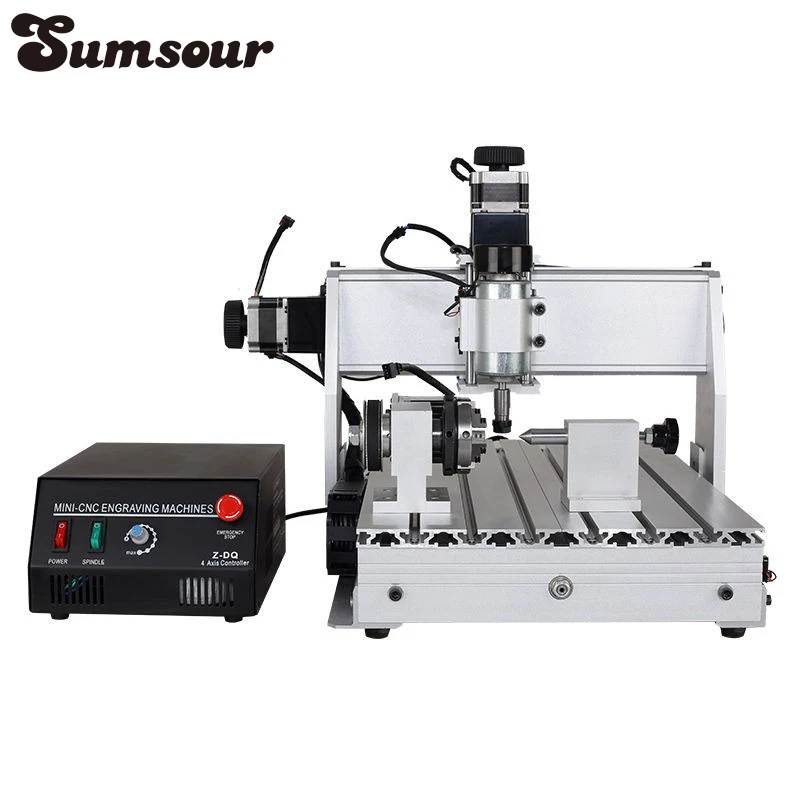 

CNC 3040 Z-DQ 4-axis CNC Router Engraver Ball Screw Cutting Milling Drilling Engraving Machine Mimi CNC 3040 500W USB Connection