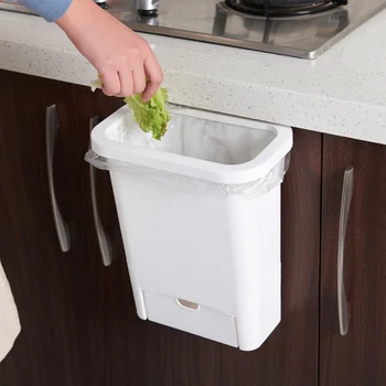 2 in 1 Plastic Kitchen Hanging Trash Can Waste Bin Cupboard None Cover Waste Bin Litter Bag Container Household Item
2 in 1 Plastic Kitchen Hanging Trash Can Waste Bin Cupboard None Cover Waste Bin Litter Bag Container Household Item
