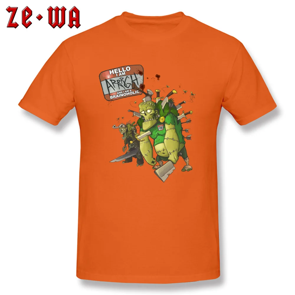 Brainoholic Casual T Shirt for Men 100% Cotton Fabric Thanksgiving Day T Shirt T-shirts Short Sleeve On Sale Round Collar Brainoholic orange