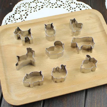 9 Pieces/set Stainless Steel Animal Shape Design Cookie Cutter Biscuit Mold Cake Tools
9 Pieces/set Stainless Steel Animal Shape Design Cookie Cutter Biscuit Mold Cake Tools