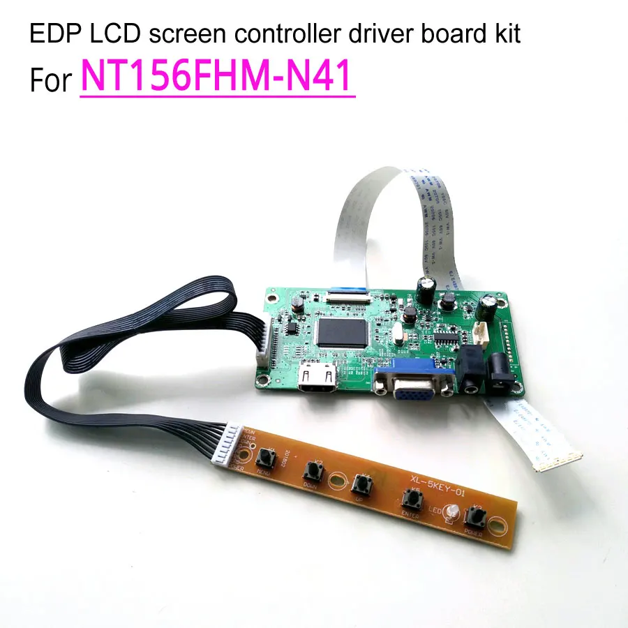 For NT156FHM-N41 notebook LCD screen 1920*1080 15.6 " 30-pin WLED EDP 60Hz HDMI VGA display controller driver board DIY kit
For NT156FHM-N41 notebook LCD screen 1920*1080 15.6 " 30-pin WLED EDP 60Hz HDMI VGA display controller driver board DIY kit