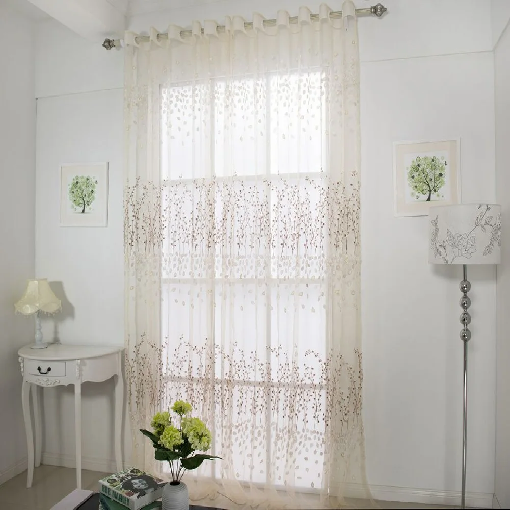 Semi transparent window curtain