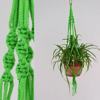 Flower Pot hanging basket Plant Hanger Indoor Outdoor Hanging Planter Basket hand knitting Rope Hanging Baskets for Garden Deco
Flower Pot hanging basket Plant Hanger Indoor Outdoor Hanging Planter Basket hand knitting Rope Hanging Baskets for Garden Deco